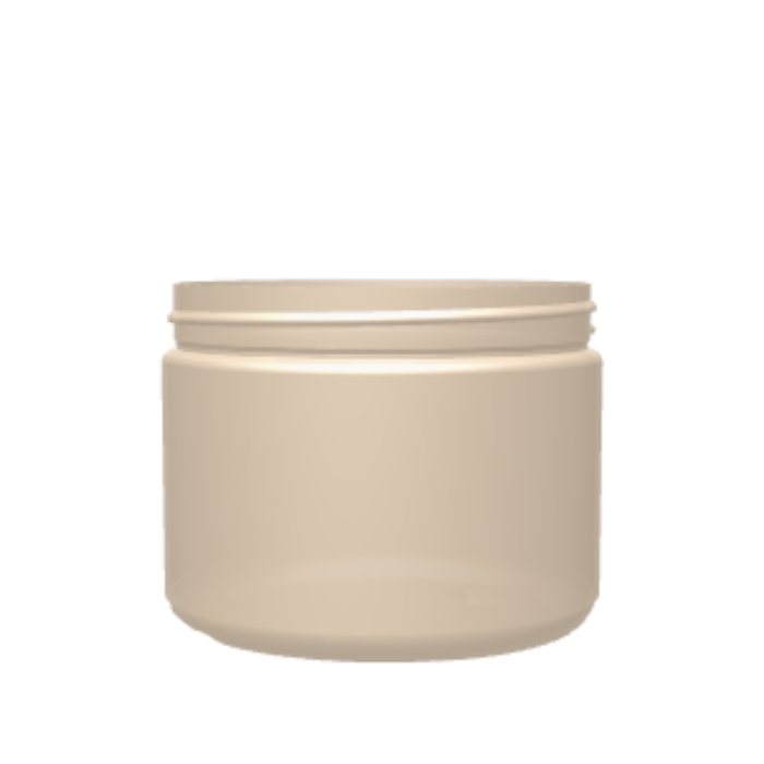 Round Maple Cream Jar HDPE